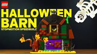 40721 LEGO HALLOWEEN BARN  // Animated Stop motion Speed Build!
