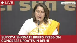 Congress party briefing by Supriya Shrinate at AICC Office, New Delhi