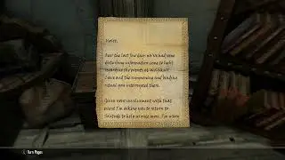 Letter from Falk Firebeard (Notes of Skyrim Read Aloud)