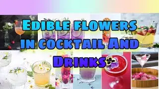 EDIBLE FLOWERS IN  DRINKS