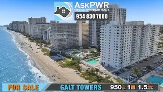 ✨ OCEANFRONT Condo for Sale or Rent | Luxury 1 Bed Apt w/ Ocean Views | Galt Towers Ft Lauderdale