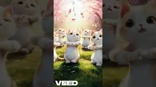 Kawaii Kittens Perform Surya Namaskar | Adorable Yoga Animation #suryanamaskar  #yoga #cutecats