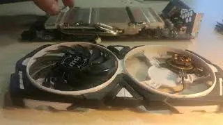 MSI RX580 ARMOR 8 Gb как устроен подшипник вентилятора охлаждения