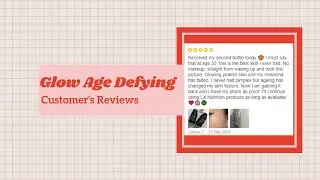Glow Age Defying : Results/Effect | LX Nutrition