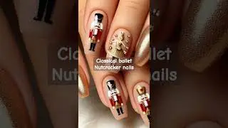 Eye catching Nutcracker nails #nutcrackers #3dart #nails
