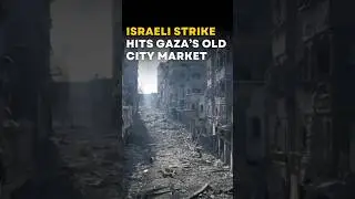 Moment Israeli Strike Hits Gaza Market | Factual Flow