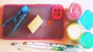Mobile cover Diy idea || Easy Mobile cover painting at home |