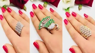Trendy Stone Work Designer Ring Collection
