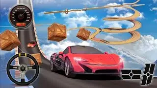 Sports Car Racing 3D | Sky Mega Ramp Impossible Tracks Stunts | Gaming aadii