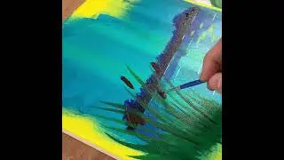 Duck Pond Landscape Painting Satisfying Video
