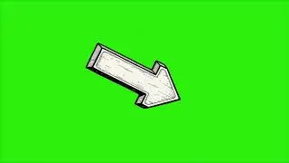 Animated arrow direction pointer on green screen | Akashtola #copyrightfree