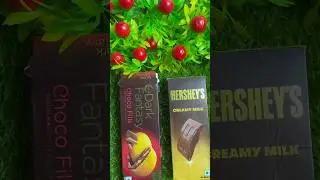 Satisfying ASMR Chocolate 🍫 Dark Fantasy Choco Fills vs Hershey&rsquo;s Creamy Milk | Crunchy & Creamy