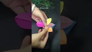 How to Make Paper Flowers with Leaf Shape | Easy Paper Craft Ideas