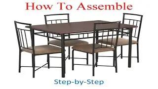 How to assemble Mainstays 5-Piece Dining Set, Multiple Colors
