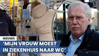 Supermarkten leeg door grote waterstoring
