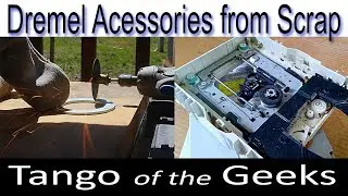 Dremel Accessories made from Scrap Printer and CD/DVD parts