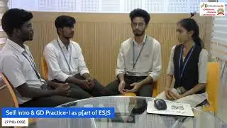 27 POs CSSE Self Introduction & Group Discussion Practice-I as part of ESJS Course (CH-1)(29/08/25)