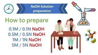 How to prepare 0.1N, 0.5N, 1N and 5N NaOH solution | Sodium hydroxide( NaOH) solution preparation