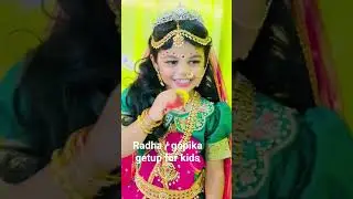 radha getup or gopika makeup for kids #radhamakeup #gopikamakeup #krishnashtami #radhagetup #gopika