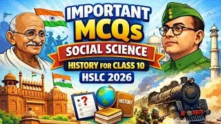 Important History MCQs 🔥|| Class 10 SEBA || HSLC 2026 || 99% Common for HSLC 2026 || #seba 
