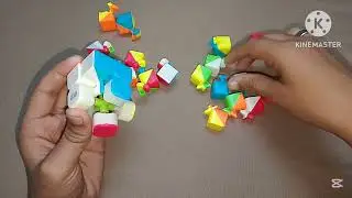 How to assemble 3 by 3 Rubik's cube ? 😱😱😱😱😱 #likeme #rubikscube #puzzle #cubing #insight 
