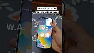 iPhone 14 Plus 😍 Pre-installed Apps #shorts #explore #apple #tech
