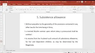THE MUSLIM WOMEN (PROTECTION OF RIGHTS ON MARRIAGE) ACT, 2019