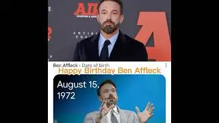 Ben Affleck BornDay @ComedyCentral #benaffleck #birthday