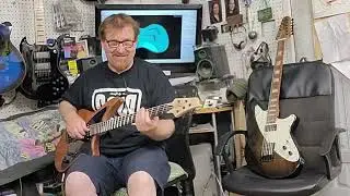 The Beatrice 5 Demo. 5-String Multi-Scale Baritone Guitar Build #178