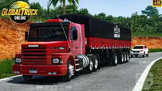 Global Truck Online - Mobile Gameplay ( 4K Ultra Graphics ) Scania 113H transporte de Cer&aacute;mica