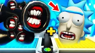 Creating MANY SIREN HEAD With THE SOUL OF RICK (Rick and Morty VR Funny Gameplay)