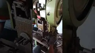 Power Press Working Metal Sheet Cutting Operation पावर प्रेस Mechanical Press Die Sheet Parting