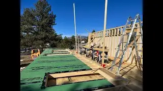 Building an Off-Grid Passive Solar House - Solo Style.  First Floor southern wall.