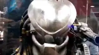 SDCC 2014:  Sideshow Collectibles PREDATOR Display:  Machiko Noguchi, Elder Bust, Masked Hunter Bust