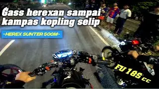 Gas Sunter auto herexan bareng pasukan hellikopter‼️Banyak motor kencang