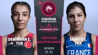 1/2 WW - 50 kg: E. DEMIRHAN (TUR) v. J. SABATIE (FRA)