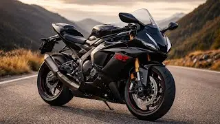 Green & Black Sportbike – Sleek Mountain Ride View