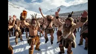 Apr&egrave;s-Ski in the Stone Age Time &ndash; Wild Prehistoric H&uuml;ttengaudi Party | Caveman and Cavewoman