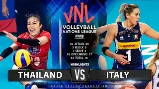 Italy vs. Thailand | Highlights | Women's VNL 2019