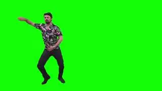 Karl Urban dancing green screen