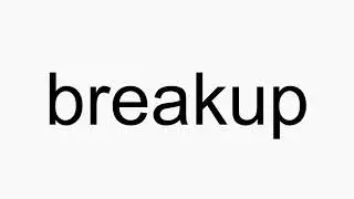 How to pronounce breakup