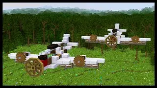 Working PLANES That Harvest Sugarcane in Minecraft | Create mod