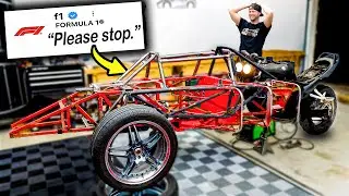 REBUILDING A CRASHED FORMULA CAR Pt. 3 // I Made a CUSTOM CHASSIS for the WRECKED FORMULA CAR