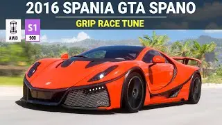 Forza Horizon 5 - 2016 Spania GTA Spano, FH5 No Aero Grip Race Build, Tune & Customization