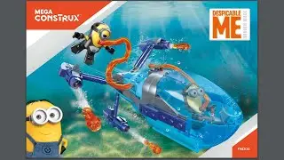 Minions Submarine Dive Instructions | Mega Construx | FND06 | Manual | Minions | Despicable Me |