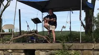 Al Hemberger at Collaborative Concepts Sculpture Show at Saunders Farm 8-31-2019