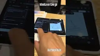 Drawing with AI on the Surface Duo 1st Gen w @imagineartofficial