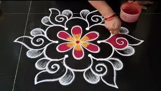 Friday special rangoli design 🌹 daily muggulu 🌹 small beautiful kolam 