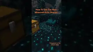 How To Find The NEW Minecraft ECHO SHARDS! 😱 #minecraft #minecraftmeme #shorts