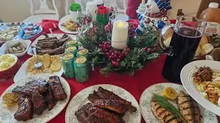 ULTIMATE XMAS FEAST 2025|BBQ RIBS & FISH, HOLIDAY SIDS